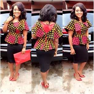 Mercy aigbe ankara jacket discount
