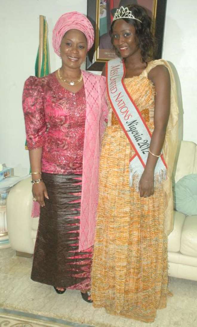Gbemisola Shotade with Ogun State First Lady, Funsho Amosun