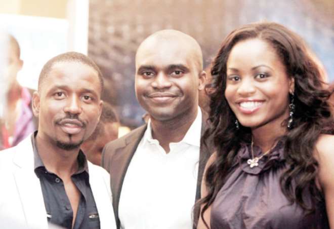 Lead actor Adonijah Owiwiwa (left) at Kajola’s Abuja premiere PHOTO courtesy Media Consultant Co Rivers.