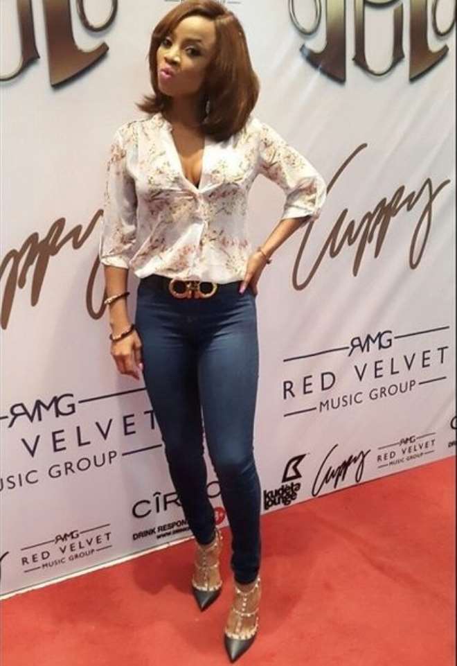 Toke Makinwa at The House of Cuppy launch on August 8th in Lagos