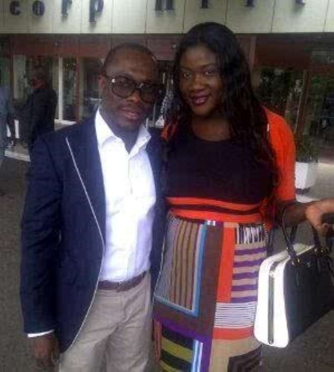 <b>Mercy Johnson with Julius Agwu</b>