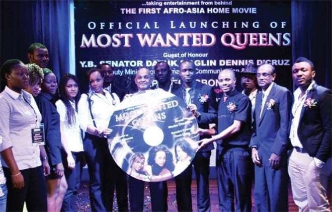 The cast and crew of 'Most Wanted Queens', who depict the real lives of Nigerian students studying abroad