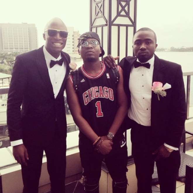 Olamide at Dr. Sid and Simi's wedding on August 2nd