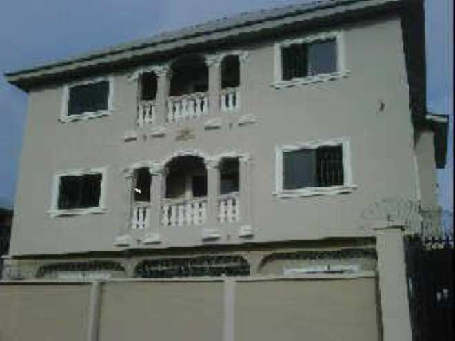 Pawpaw's two storey block of flats in Abia State