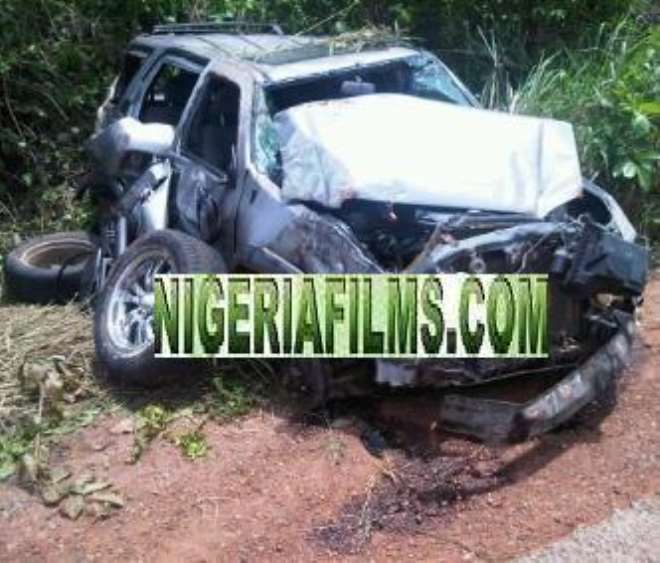 Accident spot that claimed the life of Alasari (Ishola Durojaiye) early this morning