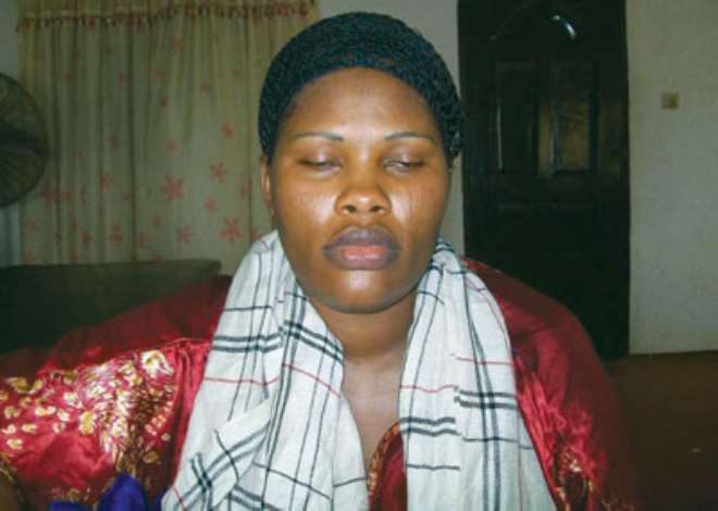 •Esohe, the pregnant woman who was arrested at Ikeja Airport with 27 wraps of cocaine in her stomach. 