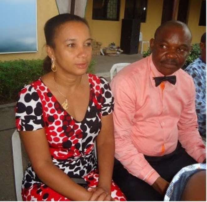 Mrs. Ibinabor Fiberesima with Mr. Frank Dallas at an event recently
