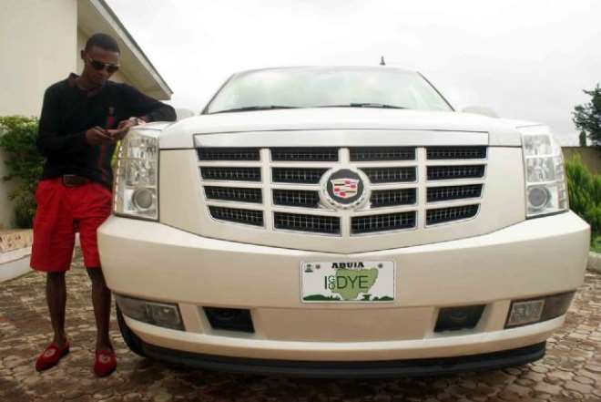 I Go Die with his N14m Cadillac SUV