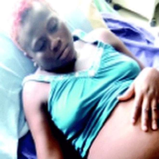 Victim of police brutality: Elekwachi on hospital bed before she was operated upon at Safe-Hands hospital, Lagos