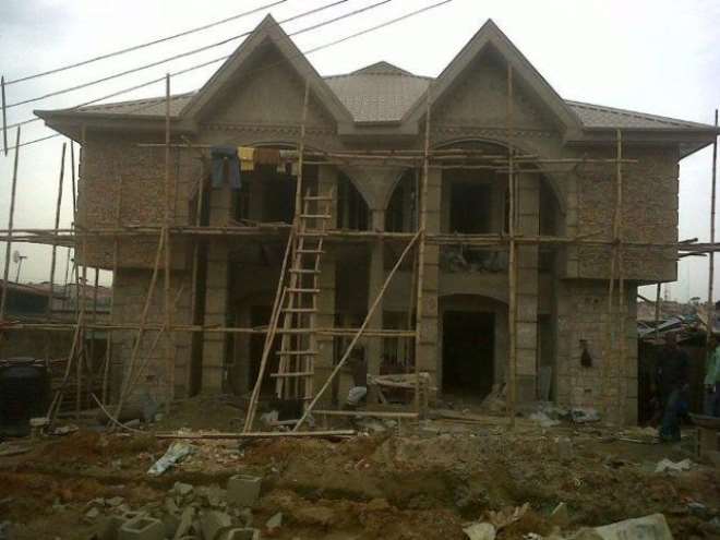 The Sengemenge Mansion under construction. Pic was taken last week