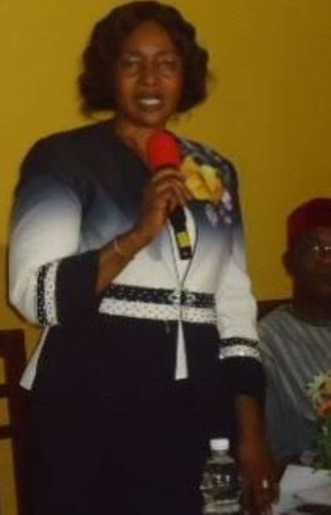 Hon. Commissioner Ilobi speaking at a function