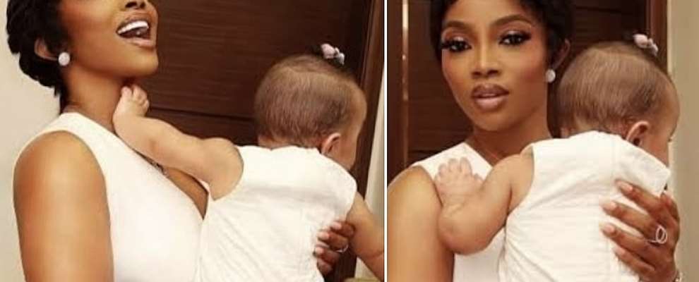 Toke Makinwa  Emotional As Daughter, Yaya Is Set To Turn One