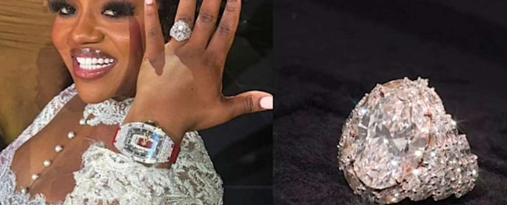 Davido Gifts Chioma N1.5 Billion Diamond Wedding Ring 
