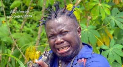 Nollywood controversial actor Pitakwa Eats Shit in New Movie Scene